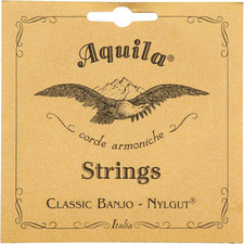 Aquila AQ-5B Banjo Strings   Medium Tension DBGDG, Set of 5, New Nylgut, Sweet