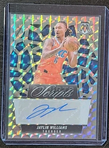 2024-25 Panini Mosaic - Jaylin Williams - Scripts Mosaic Prizm Auto - Thunder