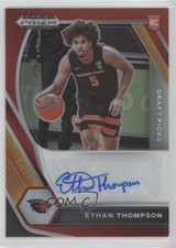 2021-22 Panini Prizm Draft Picks Red 37/199 Ethan Thompson #DP-ETH Auto 1n2n