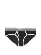 Victoria's Secret Logo Cotton Hiphugger Panty Black