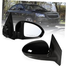 Passenger Side Mirror Fits 2011-2015 Chevy Cruze Sedan/Hatchback Right Black