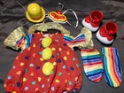Vintage Cabbage Patch Kids/Doll Red Clown Outfit (438)