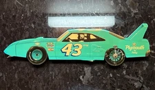 Vintage Richard Petty Laminated Super Bird Wood Car Clock 22” X 6” X 1.5”