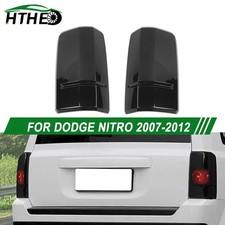 Smoked Black Rear Taillight Light Lamp Guard Cover Trim For Dodge Nitro 2007-12 Smoked Black Rear Taillight Light Lamp Guard Cover Trim For Dodge Nitro 2007-12