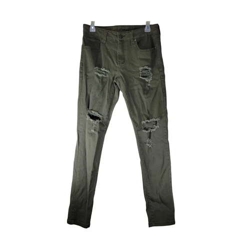 Pantalon vert vieilli Rue 21 30/32 skinny suprême flex chino denim grunge