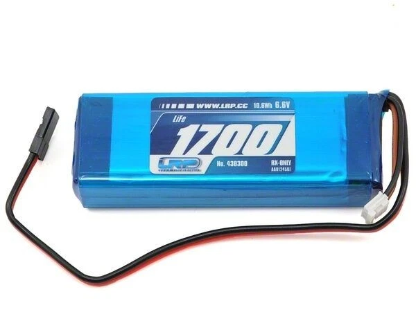 430300 LRP Batteria LiFe Ricevente Lunga 1700 Mah 6.6V Mugen xRay Agama 1700Mah