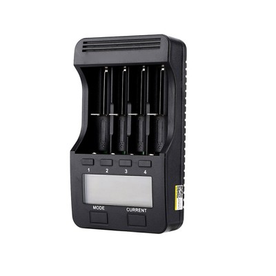 Für LiitoKala Lii-500 Ladegerät mit 4 Akkufächern LCD-Display
