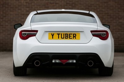 Private plate ,personal Registration number for You Tuber Uber you tube tv star