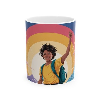 Coffee Lover Ceramic Mug, Freedom for Java Addicts, Tea Cup Gift, Beverage