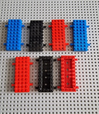 Lego City Fahrgestell Chassis 7 Stück Pins 30076 30643 P3