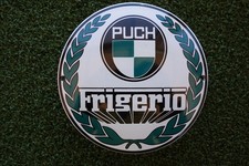 A FRENCH PUCH FRIGERIO ENAMEL ON IRON SIGN