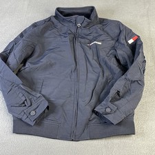 Tommy Hilfiger Boys Lightweight Jacket Blue Size Medium 8-10 Hidden Hood