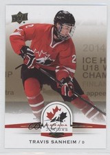 2014 Upper Deck Team Canada Juniors Gold Sepia Travis Sanheim #42 0f8