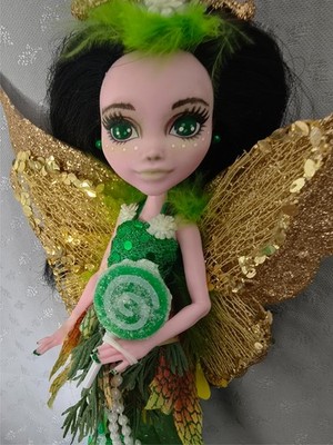 Starlite Mint an ooak ever after monster high doll custom fairy repainted wings