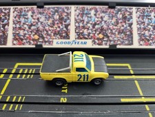 AURORA AFX DATSUN BAJA PICKUP Truck 211 Yellow HO Slot Car Vintage