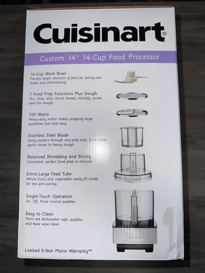 Cuisinart - Custom 14 / 14-Cup Food Processor - Model # DFP-14BCNY - Image 2 of 4