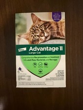 Advantage II Large Cat Flea Treatment Prevention Over - 9lbs - 6 Month Supply