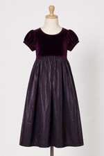 Rare Editions Velvet Satin Party Dress Girls 12 Burgundy Holiday Formal Midi