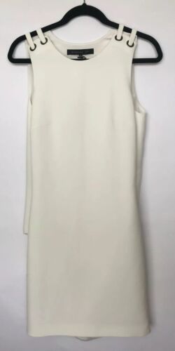 Barbara Bui Women Dress Size 36 NWT Ivory Sleeveless Mini - Afbeelding 1 van 6