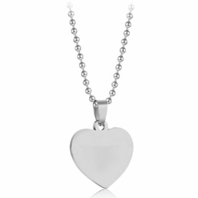 Collana Cuore Diamante Con Incisione Personalizzata