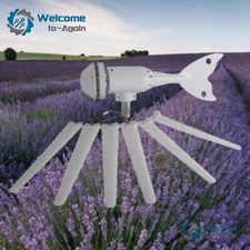 400W Wind Turbine Generator Kit W/6 Blades Windmill DC for Field Home