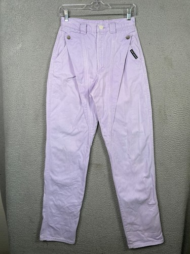 Rocky Mountain Bareback Jeans Womens 27x34 Purple Twill Mom Western Riding
