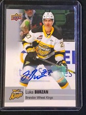 2019-20 CHL Hockey Luka Burzan Autograph #47