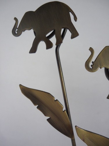 Elefante Metal Alambre Soporte Cuadro/Tarjeta Árbol Decorativo Soporte Paquidermo - Imagen 2 de 8