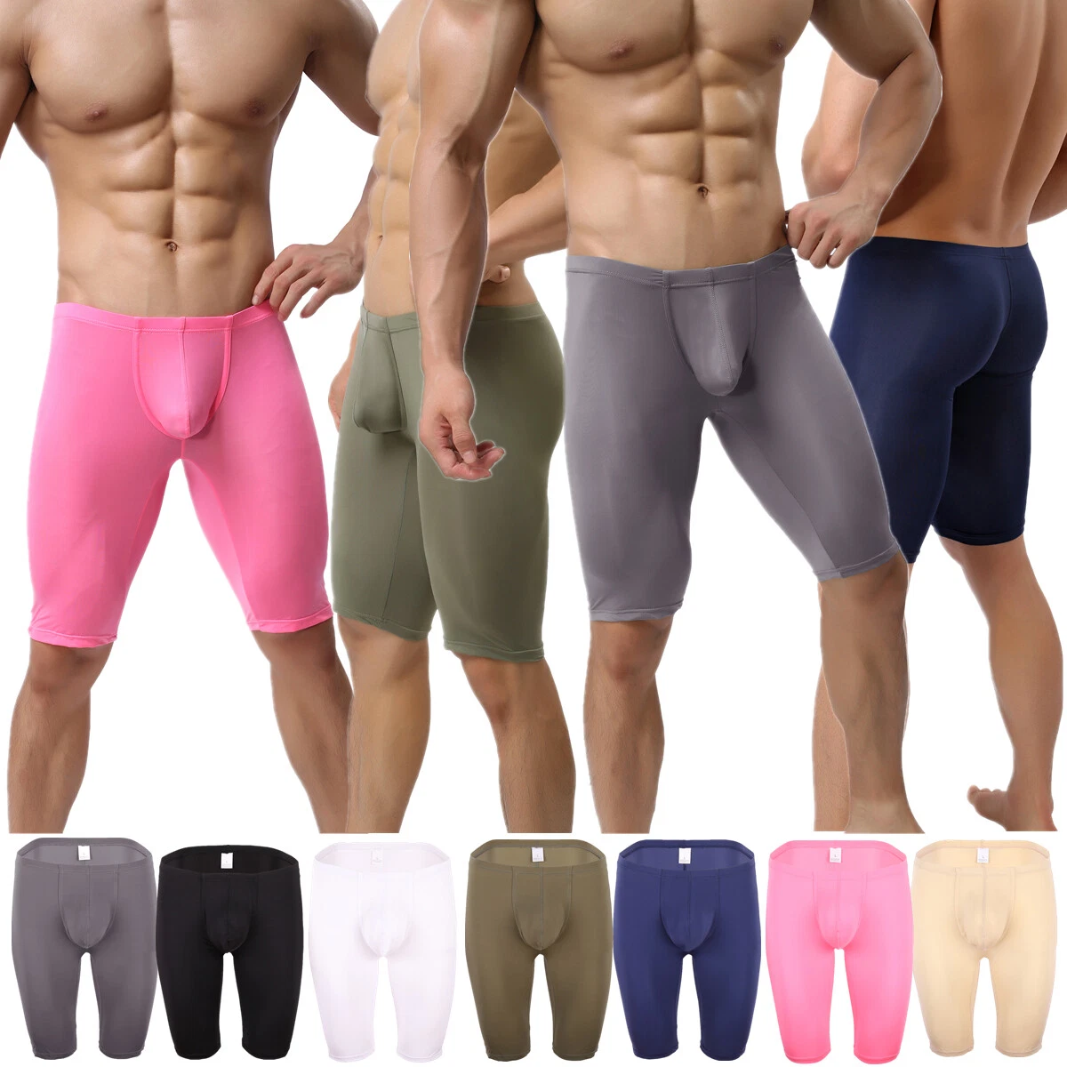 Men's Fitness Shorts Gym Sports Body Training Workout Running Compression  Pants