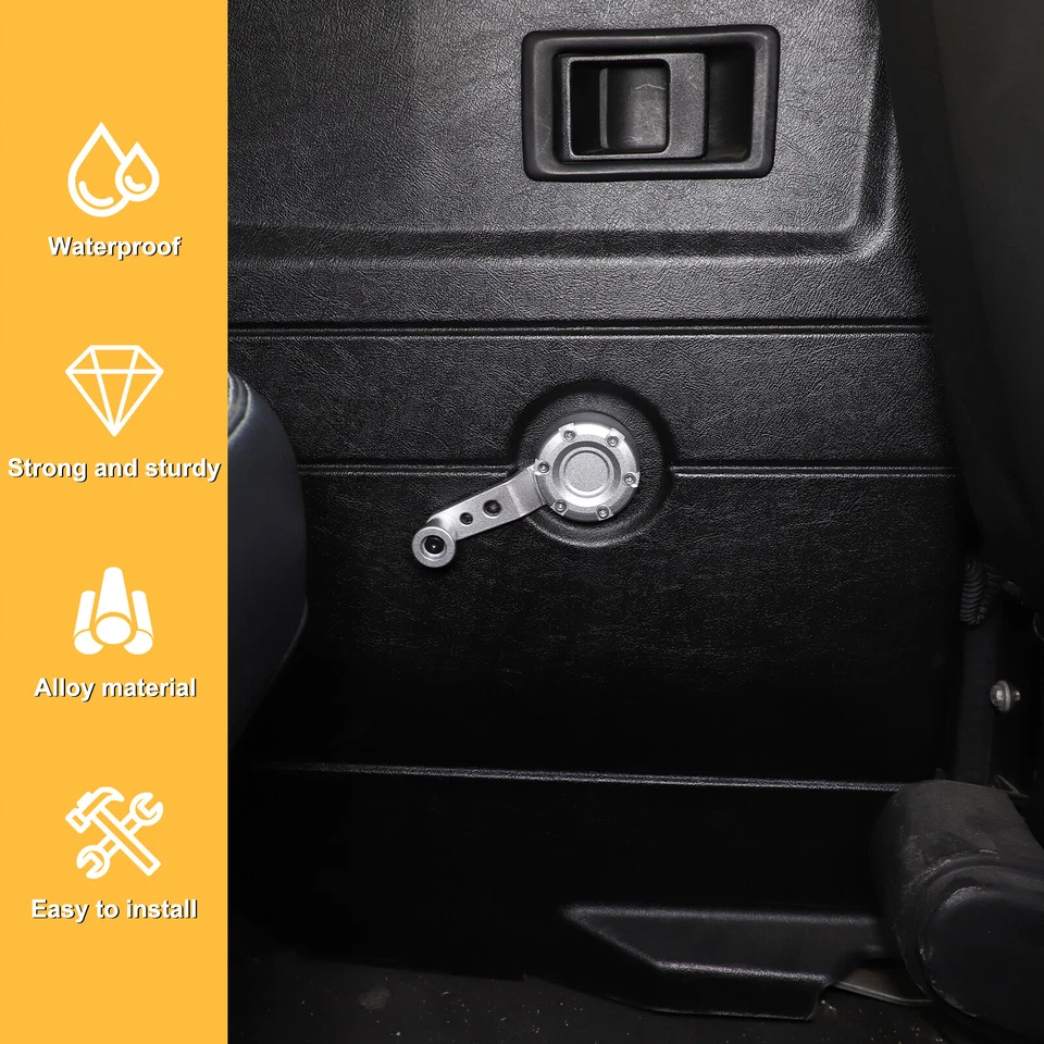 Manija de manivela enrolladora de ventana de puerta para Land Rover Defender 90 110 2004-2018 1 pieza Foto 3 de 4