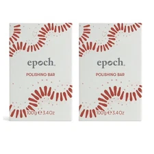 2 Packs -NuSkin Epoch Polishing Bar soap Safety-Allergy-Dermatologist Tested