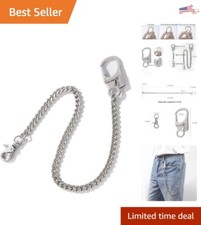 Biker Wallet Chain: Stainless Steel - Double Anti-Misopening - Heavy-Duty