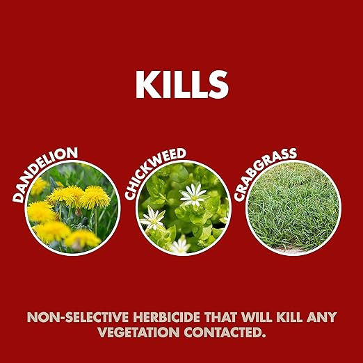 Weed & Grass Killer Use on Driveways Walkway Patios and around Trees
