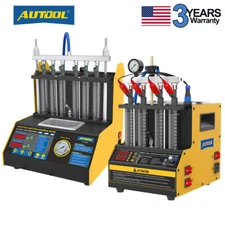 AUTOOL Ultrasonic Fuel Injector Tester Cleaner Cleaning Machine Car Motorcycle