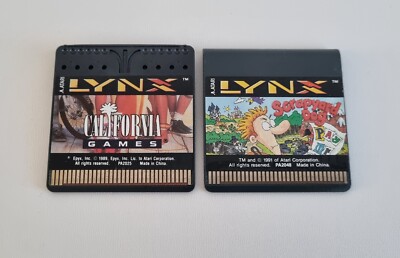 Schrottplatz Hund & Kalifornien Spiele Atari Luchs Videospielkassetten Lot Konvolut