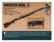 Winchester Model 12 Shotgun Atlas Classic Firearms Card