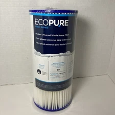 EcoPure EPW4F Pleated Universal Whole Home Water Filter Fits EPWO4.