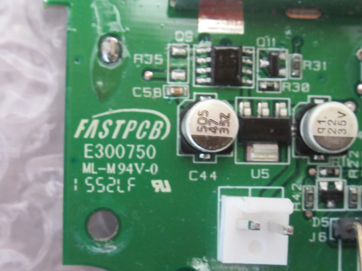 FASTPCB E300750 ML-M94V-0 PCB-Board PN72222985C incl. LCD-Display 