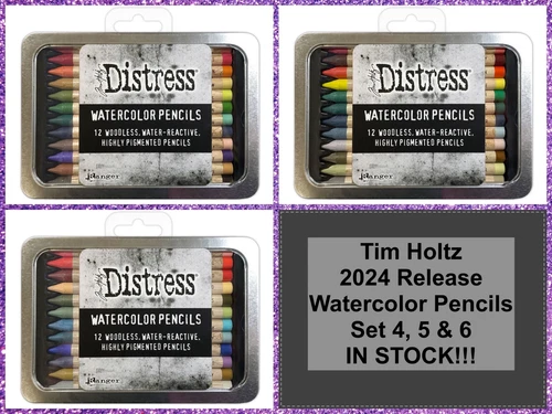 Tim Holtz Distress Watercolor Pencils Set 4, 5 & 6 Bundle- ALL 36 Colors- 2024