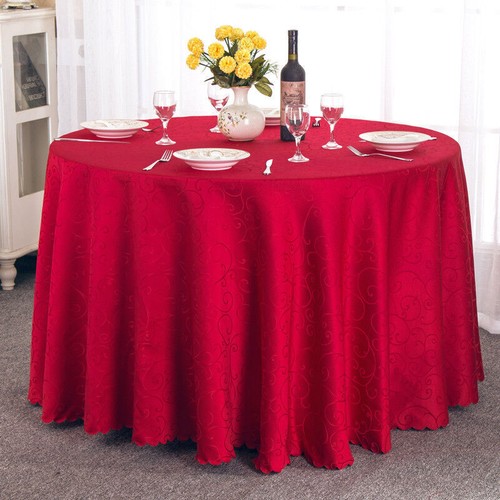 Round Jacquard Tablecloth Table Cover Kitchen Dinning Wedding Party Table Cloth - Picture 6 of 13