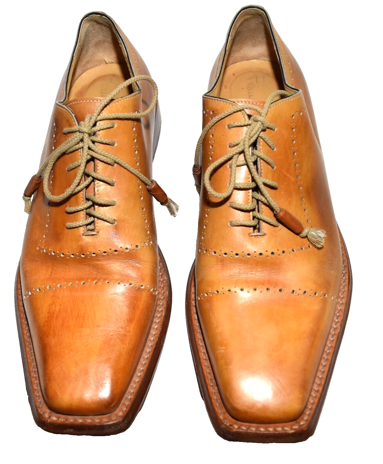 TIMBERLAND Scarpe Oxford uomo Francesca Lecca in pelle con cappuccio Nantasket punta quadrata taglia 10M