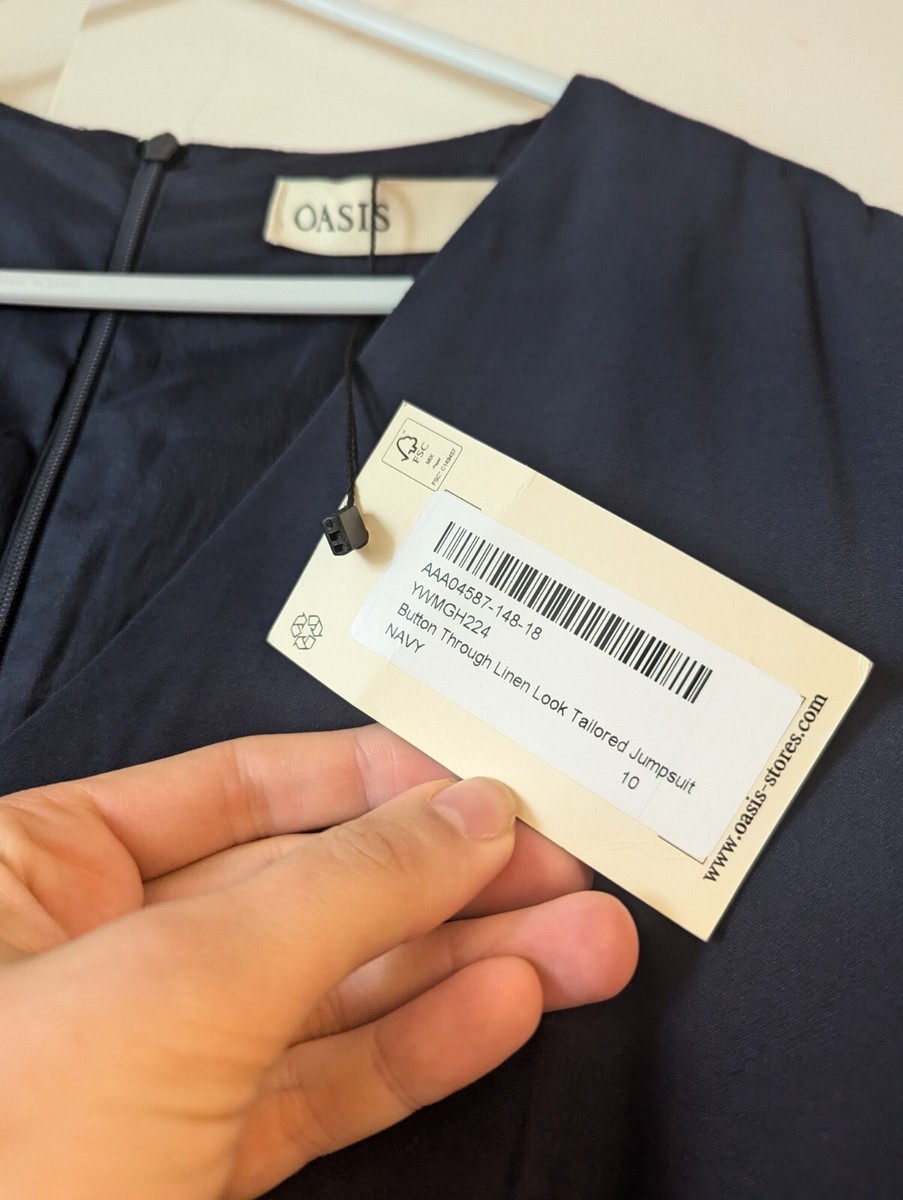Oasis tailored jumpsuit size 10 UK