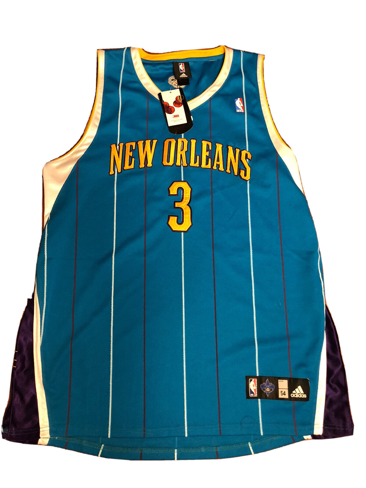 NEW ORLEANS HORNETS CHRIS PAUL ADIDAS SWINGMAN NBA BASKETBALL JERSEY ADULT  XXL – The Felt Fanatic