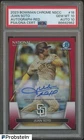 2023 Bowman Chrome NSCC Red Juan Soto Padres 3/5 PSA/DNA AUTO 10 POP 1