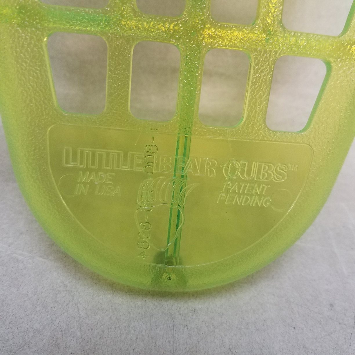 Set of LL Bean Lime Green Little Bear Cubs Children's Plastic Snowshoes