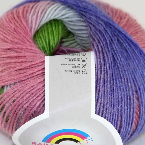 C New 1Skein*50g Cashmere Wool Rainbow Wrap Shawl Knitting Hand Knitwear Yarn 07 - Picture 4 of 24