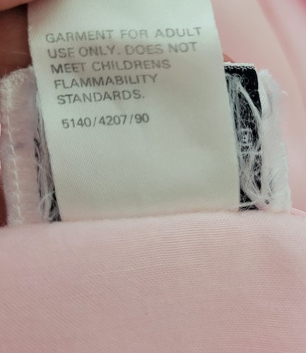 Vintage Pink Jaclyn Smith Intimates Long Sleeve Nightgown Size S Small - Picture 12 of 12