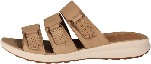 Clarks Un Adorn Lane Womens Slide Sandal Sand Nubuck 10 WIDE - Picture 2 of 3
