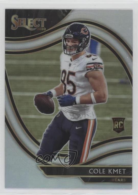 2020 Panini Select Field Level Silver Prizm Cole Kmet #374 Rookie RC 11s8