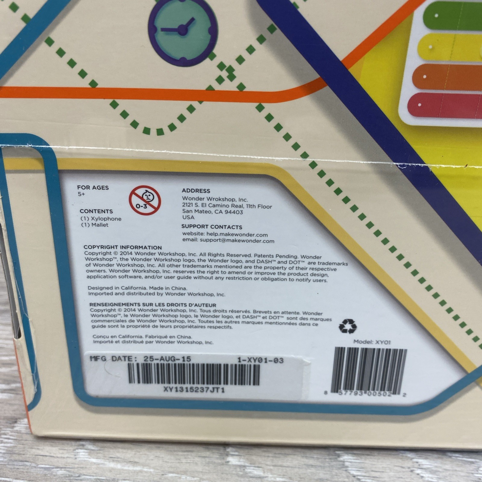 Wonder Workshop Xylophone Accessory Pack WC01 Dash & Dot STEM Sealed